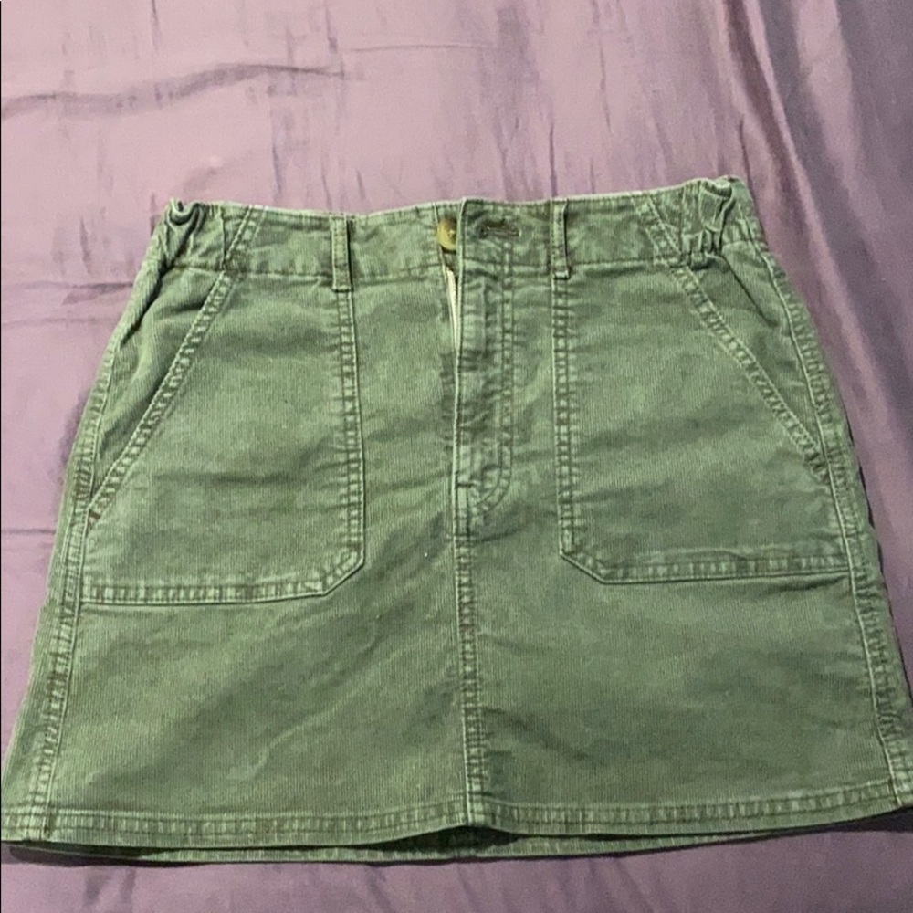 Brand New American Eagle A-Line Olive Green Skirt
